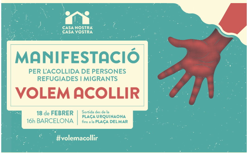 cartell 18F Volem acollir