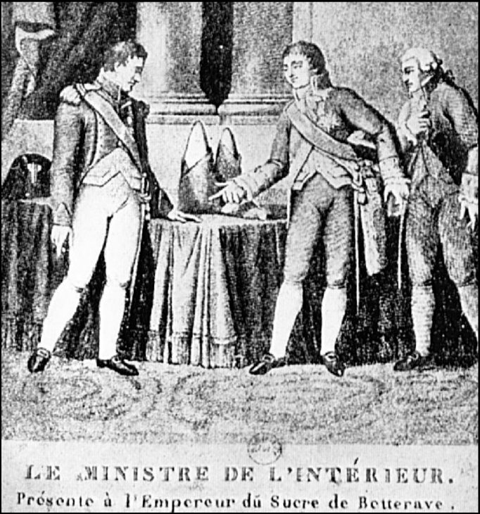 Financier-Benjamin-Delessert-presents-Napoleon-with-a-loaf-of-beet-sugar-Deerr-1950_W840