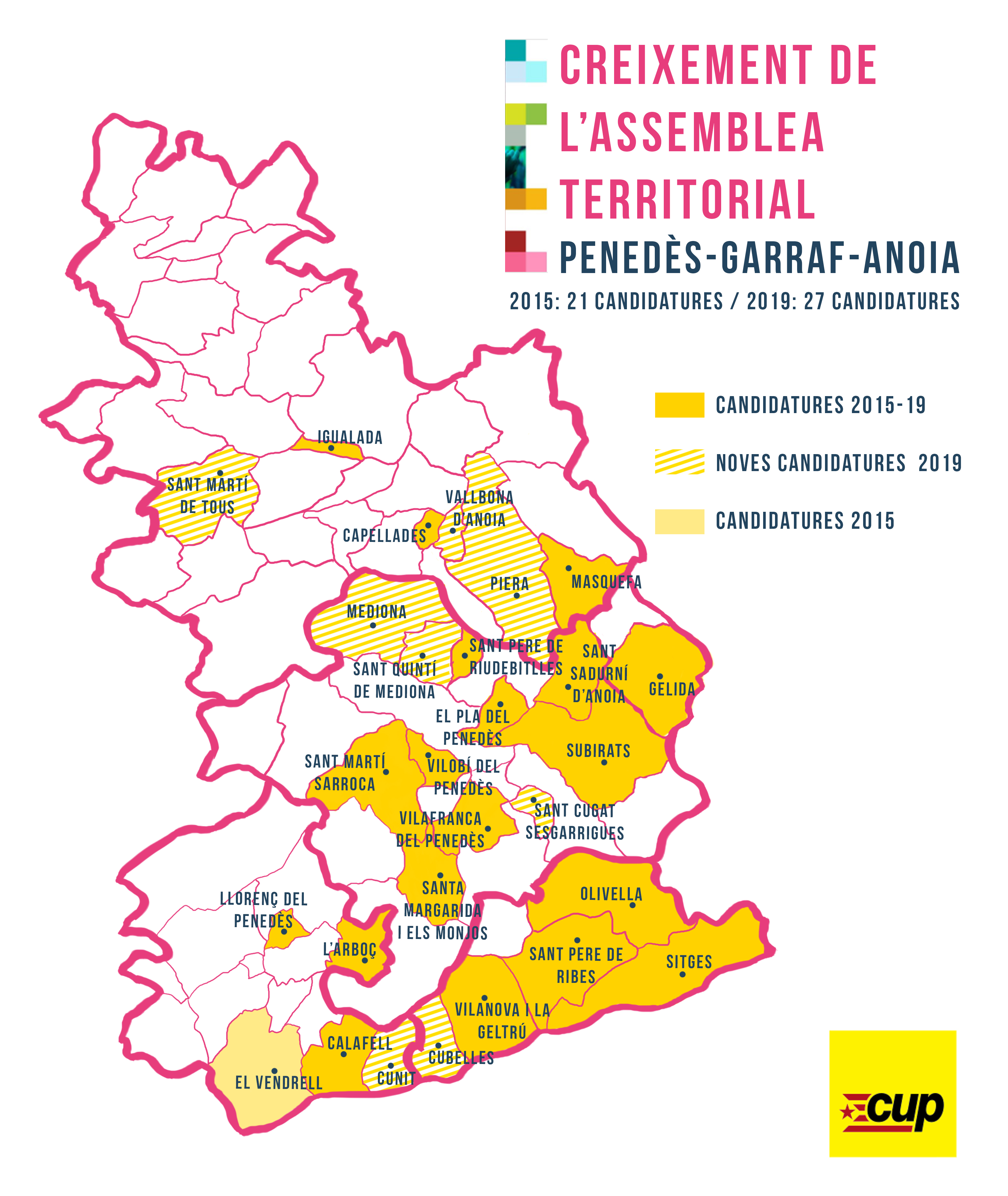 Mapa creixement cup