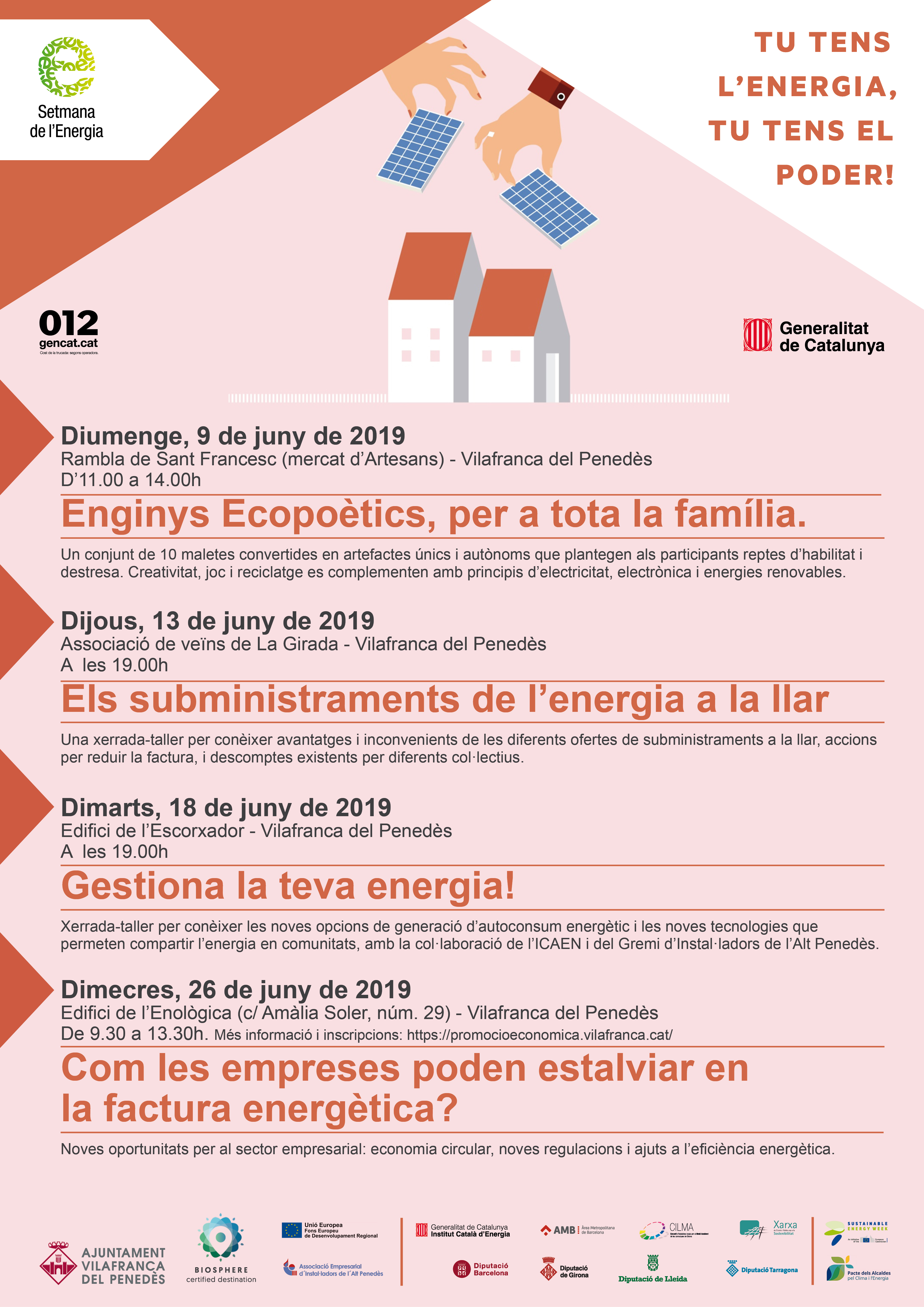 CARTELL GENÈRIC SETMANA DE L’ENRGIA2019