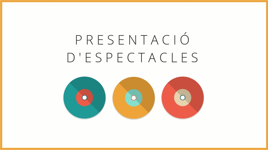 Presentació d’espectacles