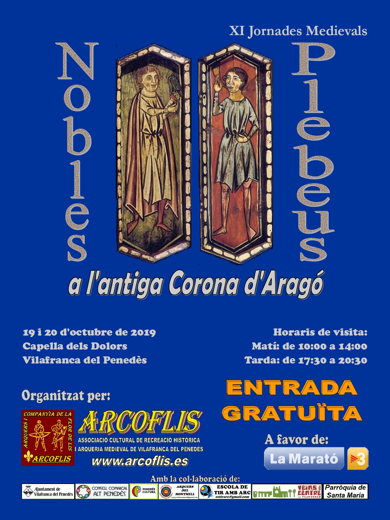 Cartell Exposició Nobles i plebeus a l’antiga Corona d’Aragó 2019