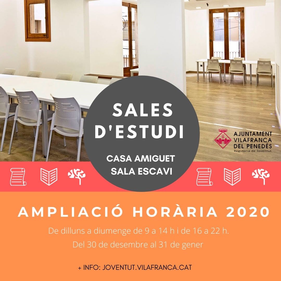 Sales d’estudi ampliació horària_Gener2020_2