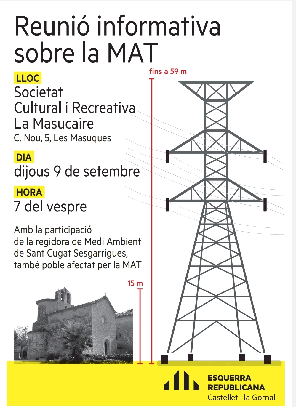 CARTELL  REUNIO INFORMATIVA SOBRE LA MAT – CASTELLET