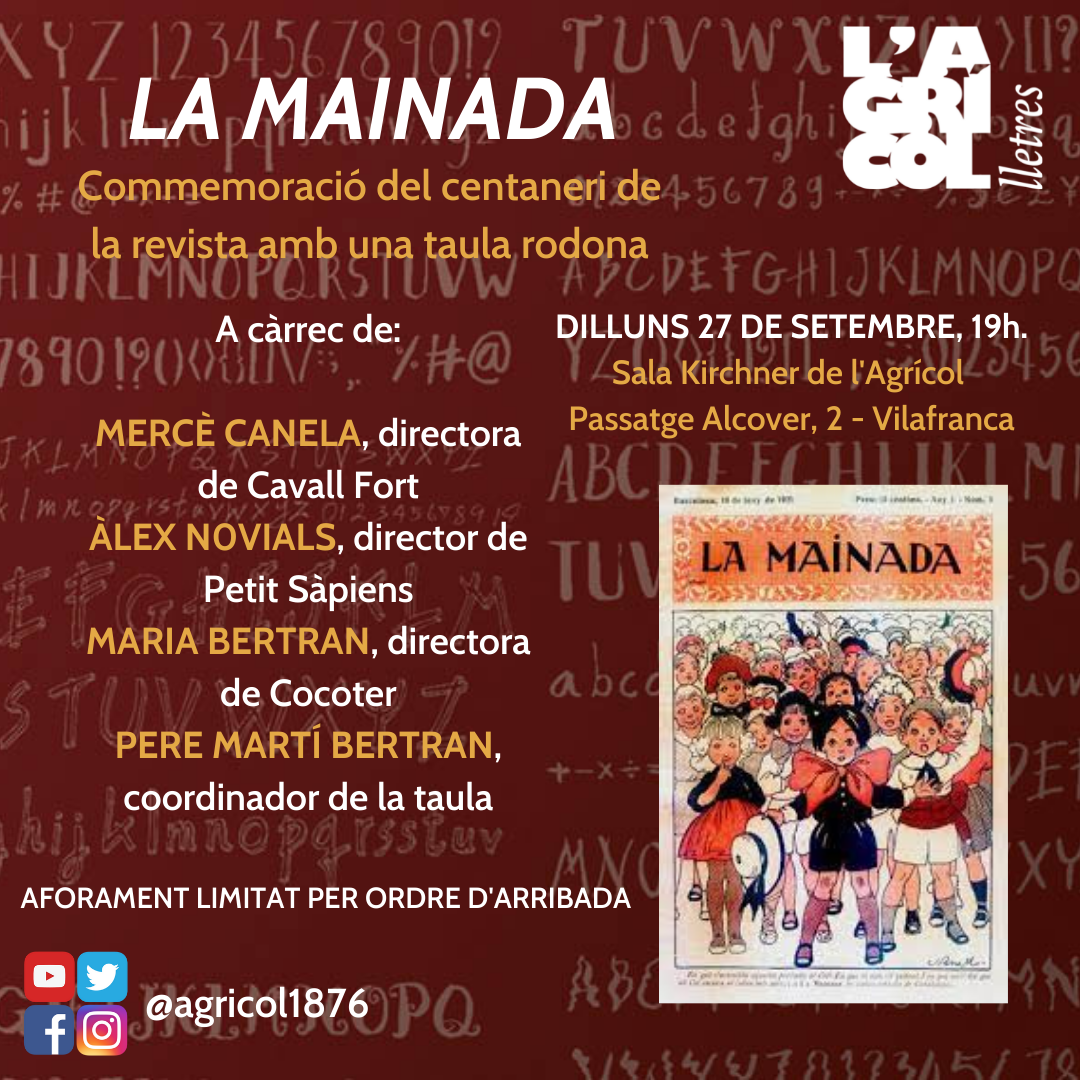 COMMEMORACIÓ CENTENARI LA MAINADA Cartell