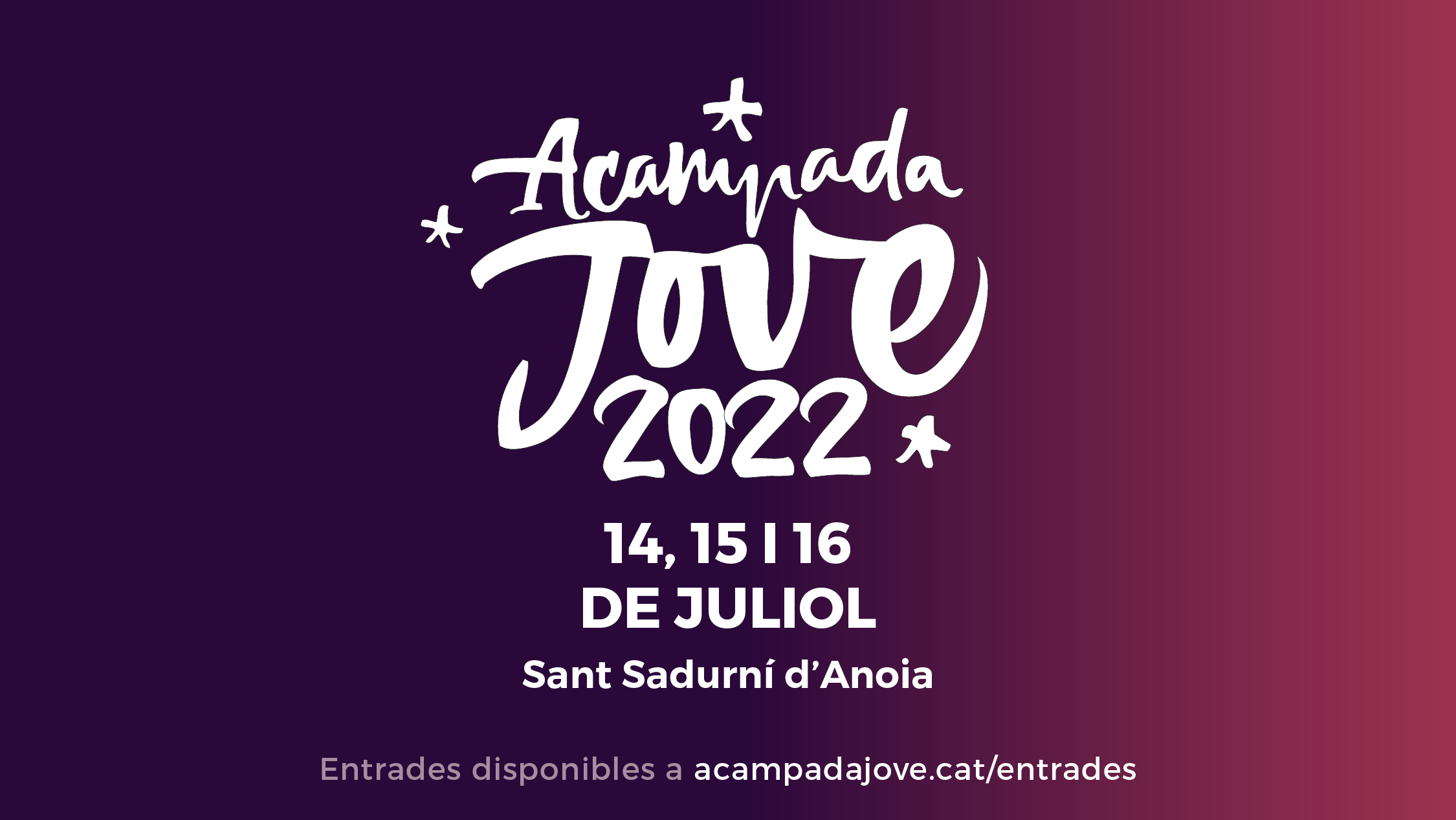 Anunci Acampada Jove