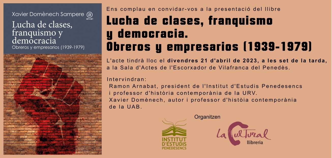 Invitació llibre Xavier Domènech